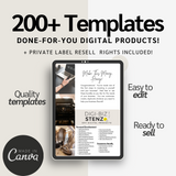 200+ DFY Digital Product Templates + RESELLER RIGHTS