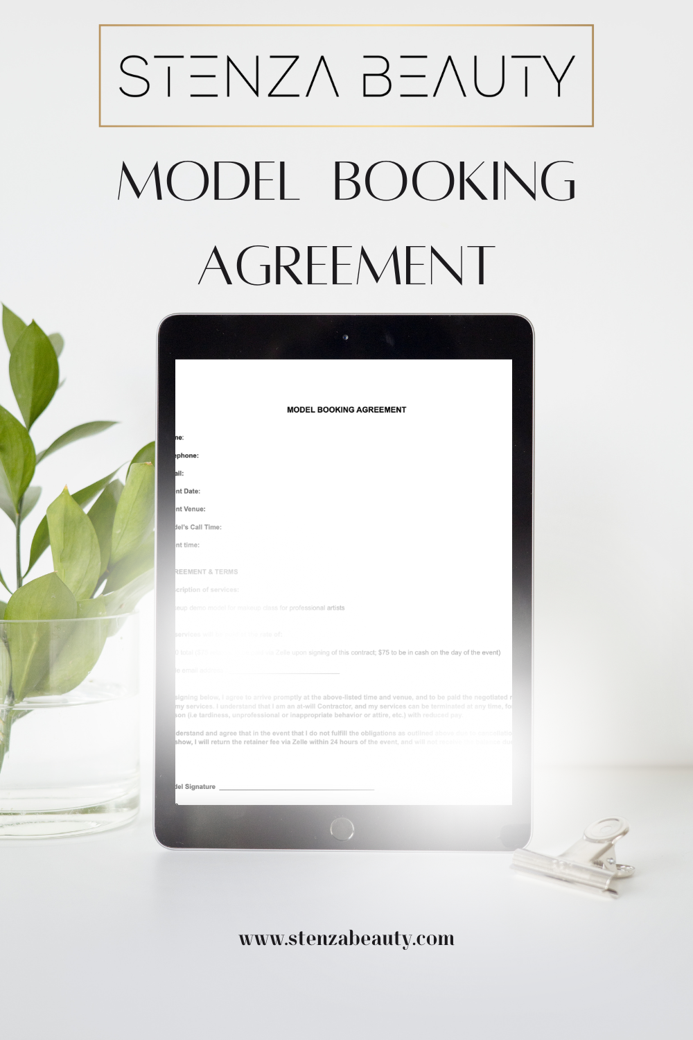 Model Booking Agreement